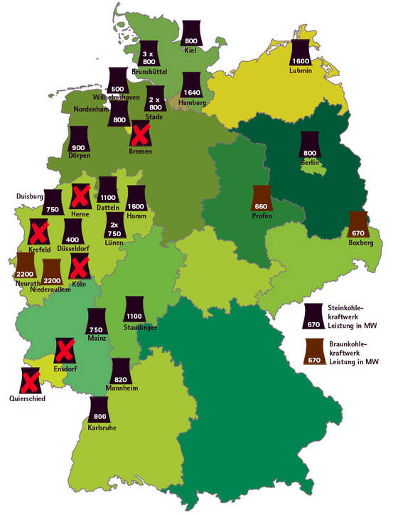 Standorte geplanter Kraftwerke orginal BUND
